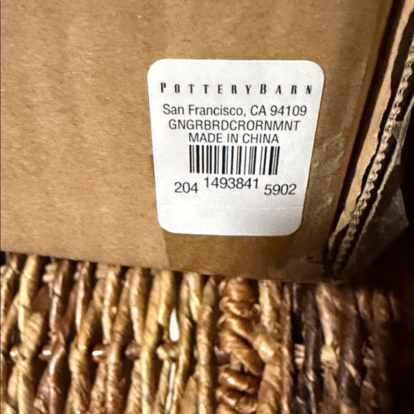 Pottery Barn Gingerbread Peppermint Car Ornament BNWT - Picture 5 of 5